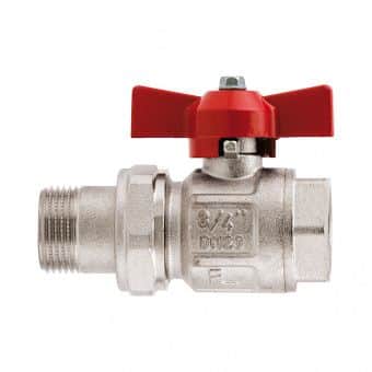 1 1/2" ВН / Кран шаровый с АМЕРИКАНКОЙ Ду40 IDEAL, ручка бабочка, ITAP 098