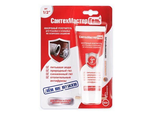 Гель "Сантехмастер" красный 60г