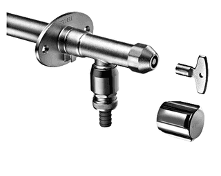 Угловой вентиль Schell Polar II 03 995 03 99 морозостойкий, хром