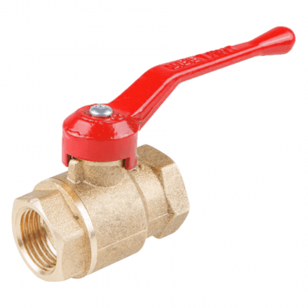 3/4" ВВ / Кран шаровый DN 20 PN 1.6 МПАа 11б27n5 (вод), ручка рычаг, Цветлит