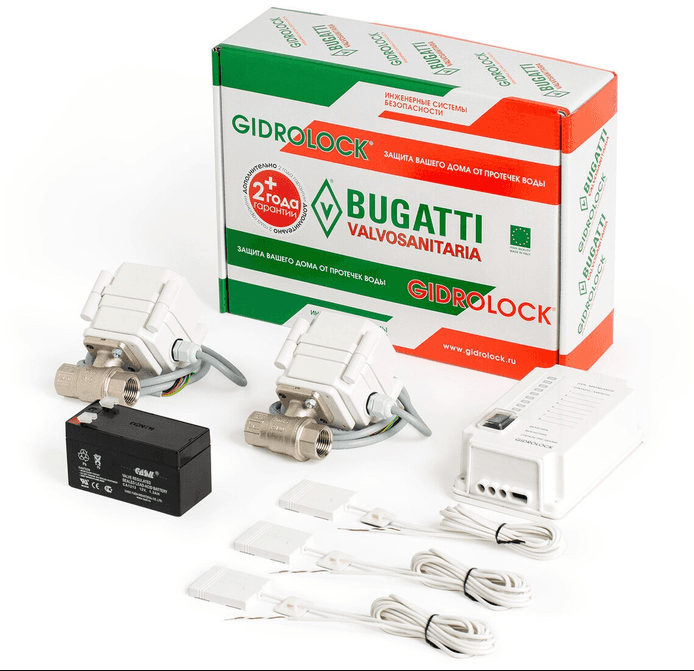 Система от протечек для квартиры 3/4" Gidrolock Ultimate Bugatti