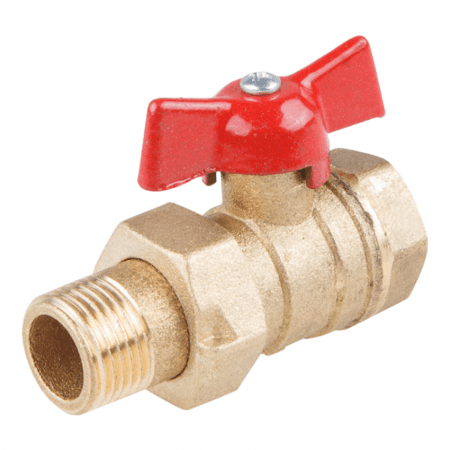 1/2" ВН / Кран шаровый с АМЕРИКАНКОЙ DN 15 PN 1.6 МПа 11б27n9 (вод), Цветлит