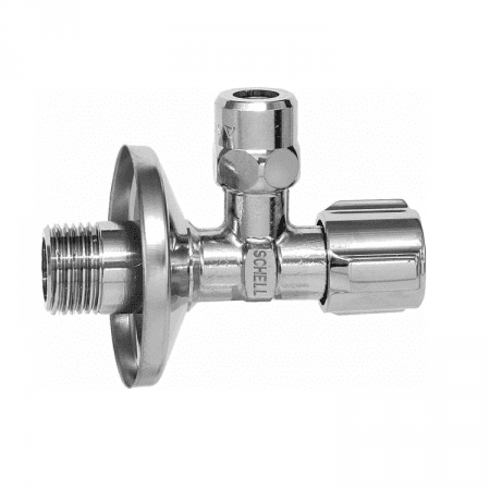 1/2"-3/8" / Кран вентильный угловой установочный Comfor, SCHELL