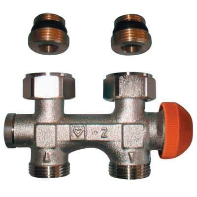 Узел нижнего подключения панельного радиатора прямой 1/2" x 3/4" 1369291 HERZ