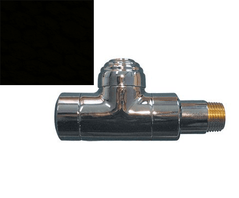 Запорный клапан Herz De Luxe 1/2" прямой, чёрный 1372549