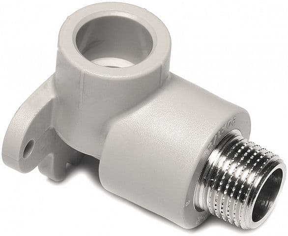 Настенный угольник Wavin 20x1/2" с наружной резьбой
